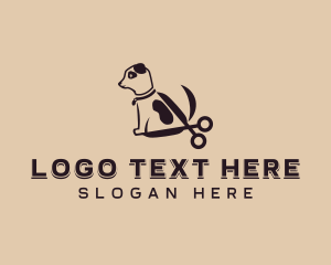 Grooming Pet Dog Logo
