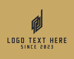 Black - Generic Geometric Letter D Business logo design