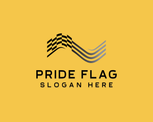 Flag - Fast Racing Flag logo design