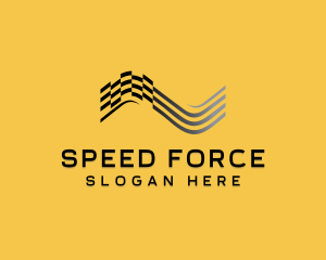 Fast Racing Flag logo design