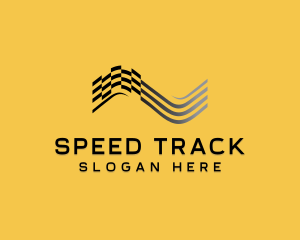 Racing - Fast Racing Flag logo design