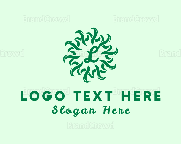 Organic Natural Leaf Produce Logo