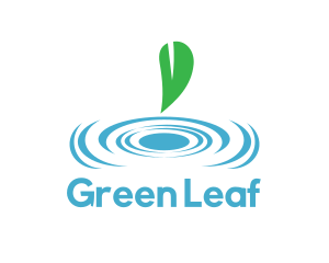 Leaf Water Spa logo design