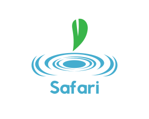 Water Drop - Leaf Water Spa logo design