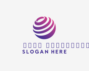 Modern - 3D Globe Logistics Agency logo design