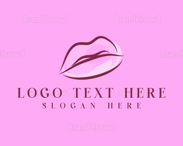 Lips Beauty Lipstick Logo