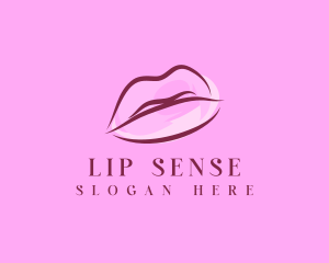 Lips Beauty Lipstick logo design