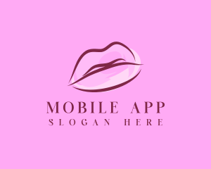 Watercolor - Lips Beauty Lipstick logo design