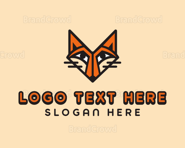 Cartoon Fox Animal Logo