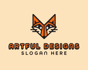 Cartoon Wild Fox  logo design