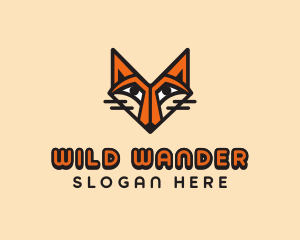 Cartoon Wild Fox  logo design