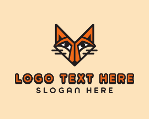Animal - Cartoon Fox Animal logo design