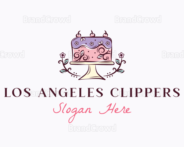 Sweet Floral Cake Logo