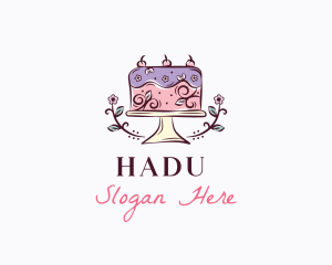 Sweet Floral Cake Logo