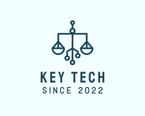 Tech Weighing Scale logo design