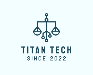 Tech Weighing Scale logo design