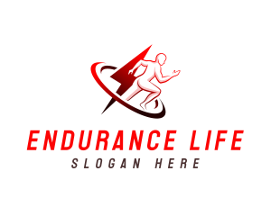 Endurance - Lightning Running Speed logo design