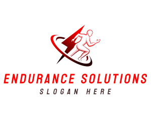 Endurance - Lightning Running Speed logo design