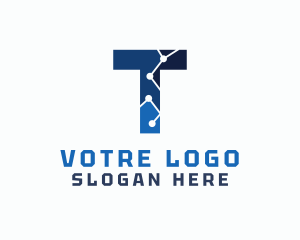 Device - Cyber Tech Letter T logo design
