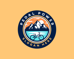 Bicycle - Nature Mountain Bicycle logo design