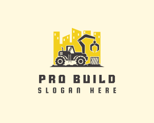 City Building Heavy Equipment logo design