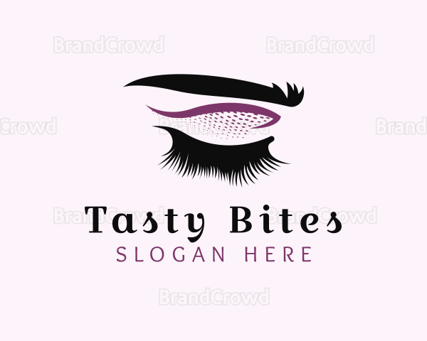 Eyelash Eyebrow Makeup Logo