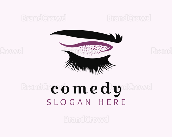 Eyelash Eyebrow Makeup Logo