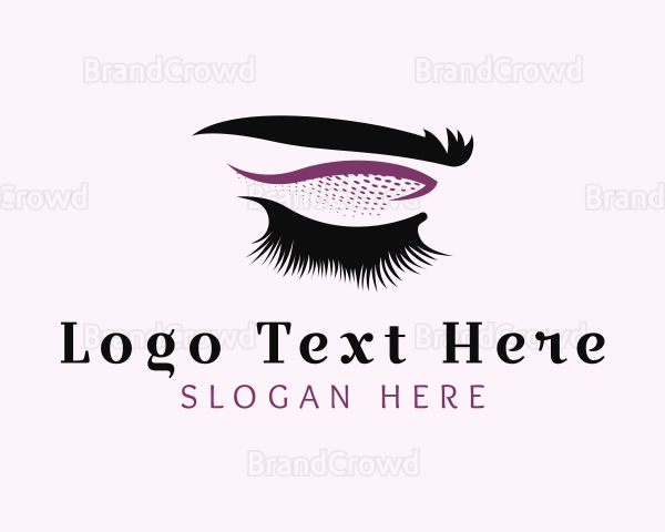 Eyelash Eyebrow Makeup Logo