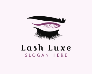 Eyelash Eyebrow Makeup  logo design