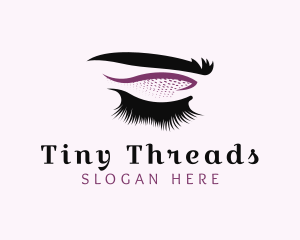 Eyelash Eyebrow Makeup  logo design