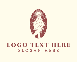 Nude Pregnant Woman Logo