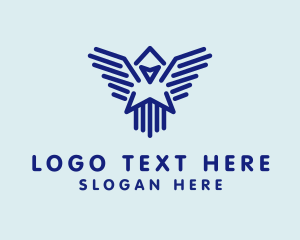 Eagle - Flying Bird Agency logo design