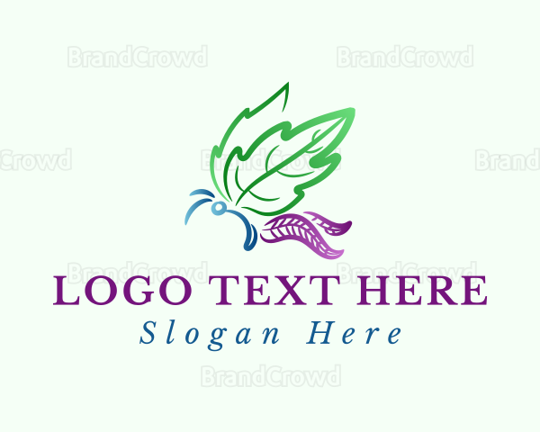 Gradient Butterfly Leaf Logo