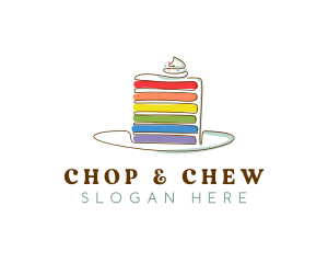 Sweet - Rainbow Cake Bakery logo design