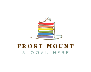 Rainbow Cake Bakery logo design