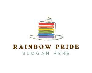 Rainbow Cake Bakery logo design