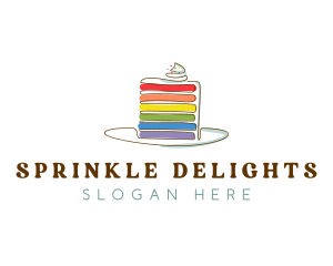 Rainbow Cake Bakery logo design