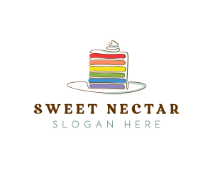 Rainbow Cake Bakery logo design