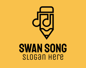 Note Pencil Songwriter logo design