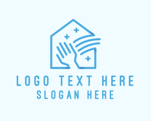 Custodian - Clean Hand House logo design