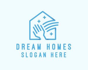 Caretaker - Clean Hand House logo design