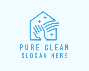 Clean Hand House  logo design