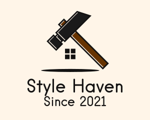 Retrofitting - Brick Hammer House logo design