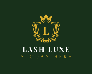 Luxury Shield Crown logo design