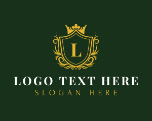 Luxury Shield Crown Logo