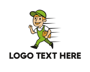 Cartoon - Delivery Man Cartoon logo design