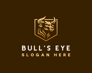 Animal Bull Shield logo design