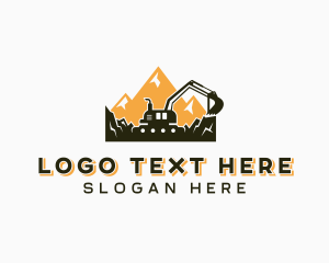 Builder - Mountain Excavation Construction logo design