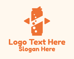 Orange Soda Can Logo