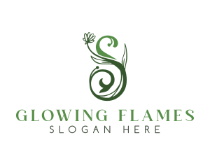 Candles - Natural Feminine Letter S logo design